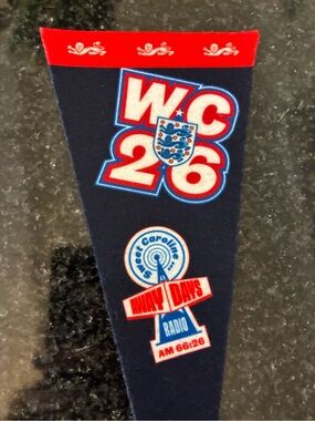 England Football World Cup 2026 Mini Pennant Sweet Caroline House Of Three Lions